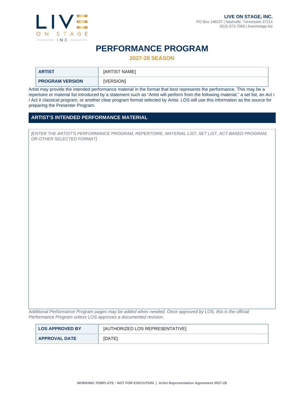 Performance Program page 9